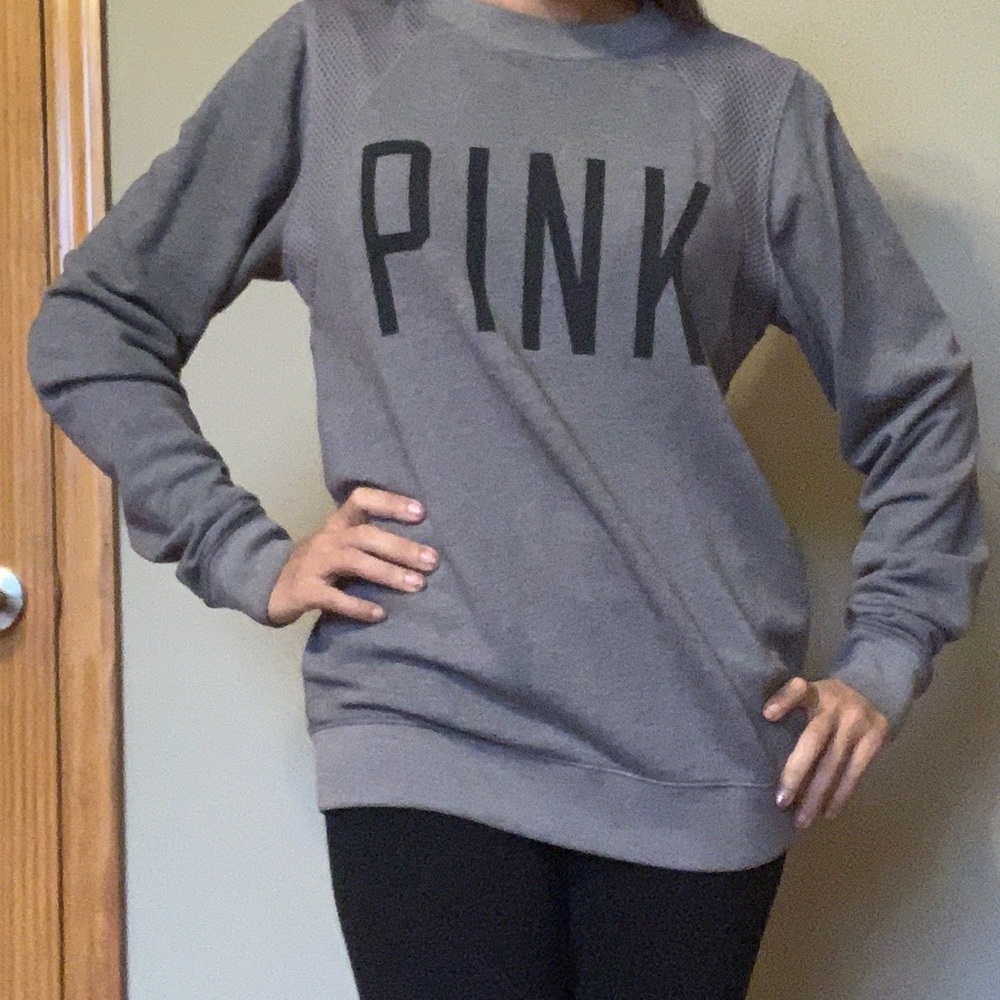 PINK Sweatshirt Gray XS